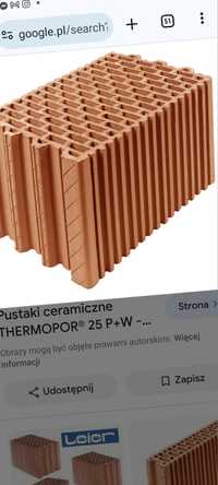 Pustak leier thermopor 25 p+w, Solbet , bloczki betonowe , dachy