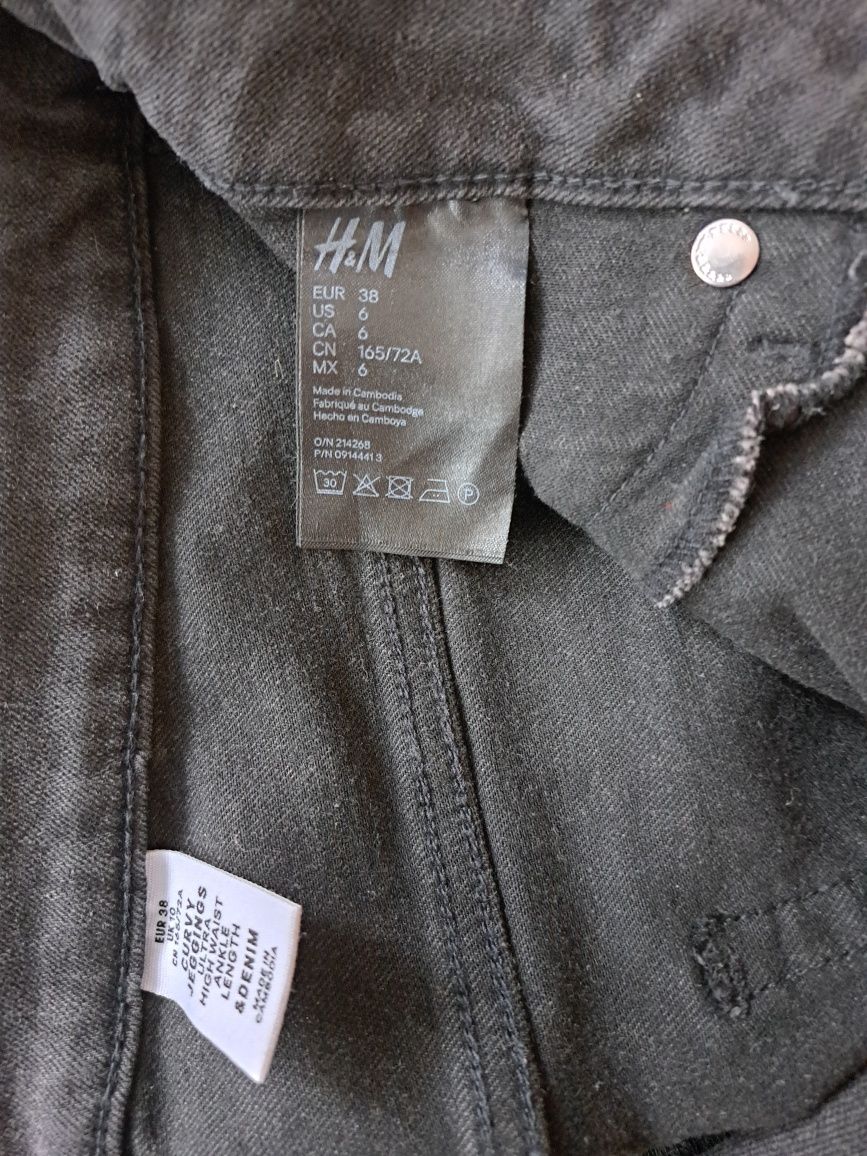 Spodnie jeans z dziurami 38 H&M