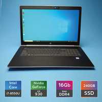 HP ProBook 470 G5 (i7-8550U/RAM 16GB/SSD 240GB/GeForce 930MX)(7236)