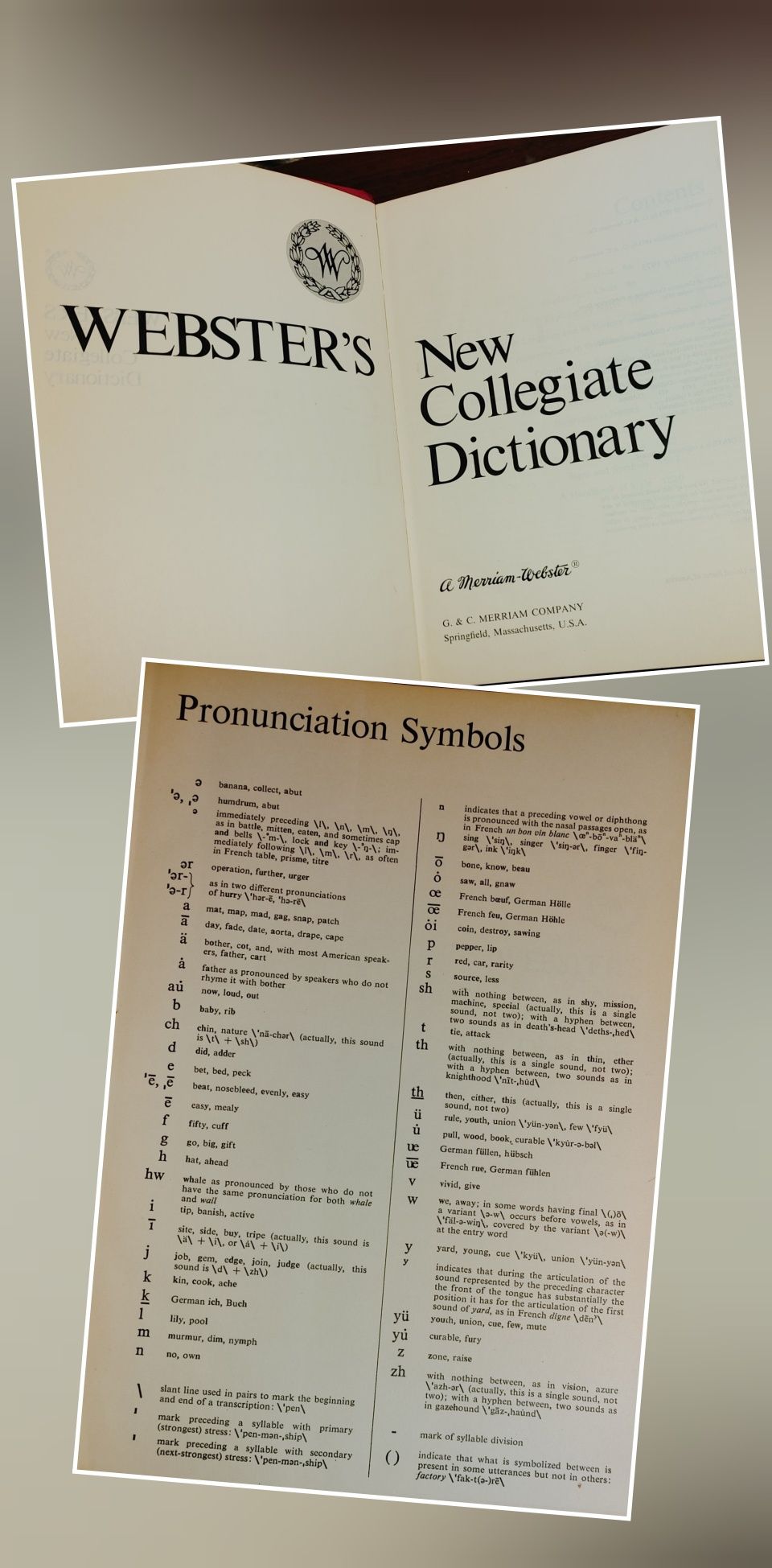 Webster's New Collegiate Dictionary. Университетский толковый словарь.