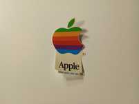 Apple computer vintage stickers 14 x 6,5 cm Macintosh Mac 1980 adesivo