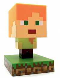 Mini lampa Minecraft Alex lampka nocna Icon Light, prezent dla dzieci