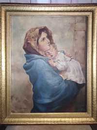 Obraz Madonna z Dzieciątkiem  stary