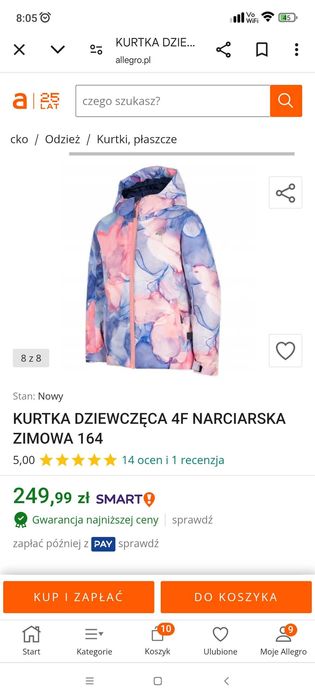 Kurtka zimowa na narty
