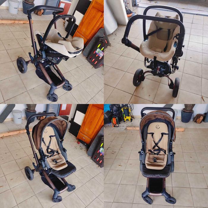 Carrinho bebé Jane Rider ovo e cadeirinha  Concord com base isofix
