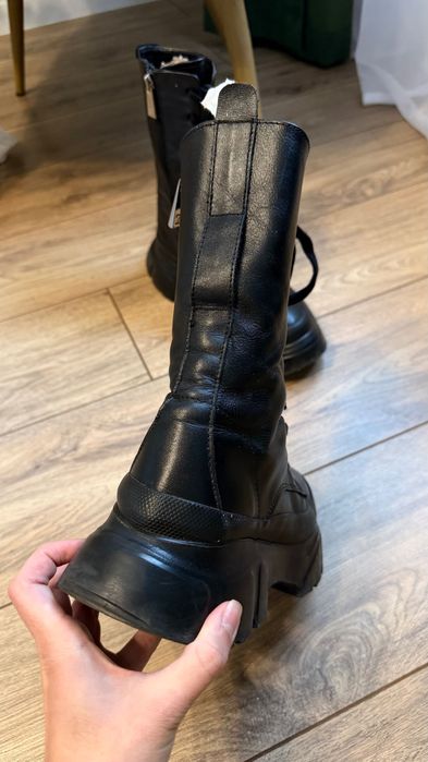 Ботинки черевики Zara шкіра 38 39