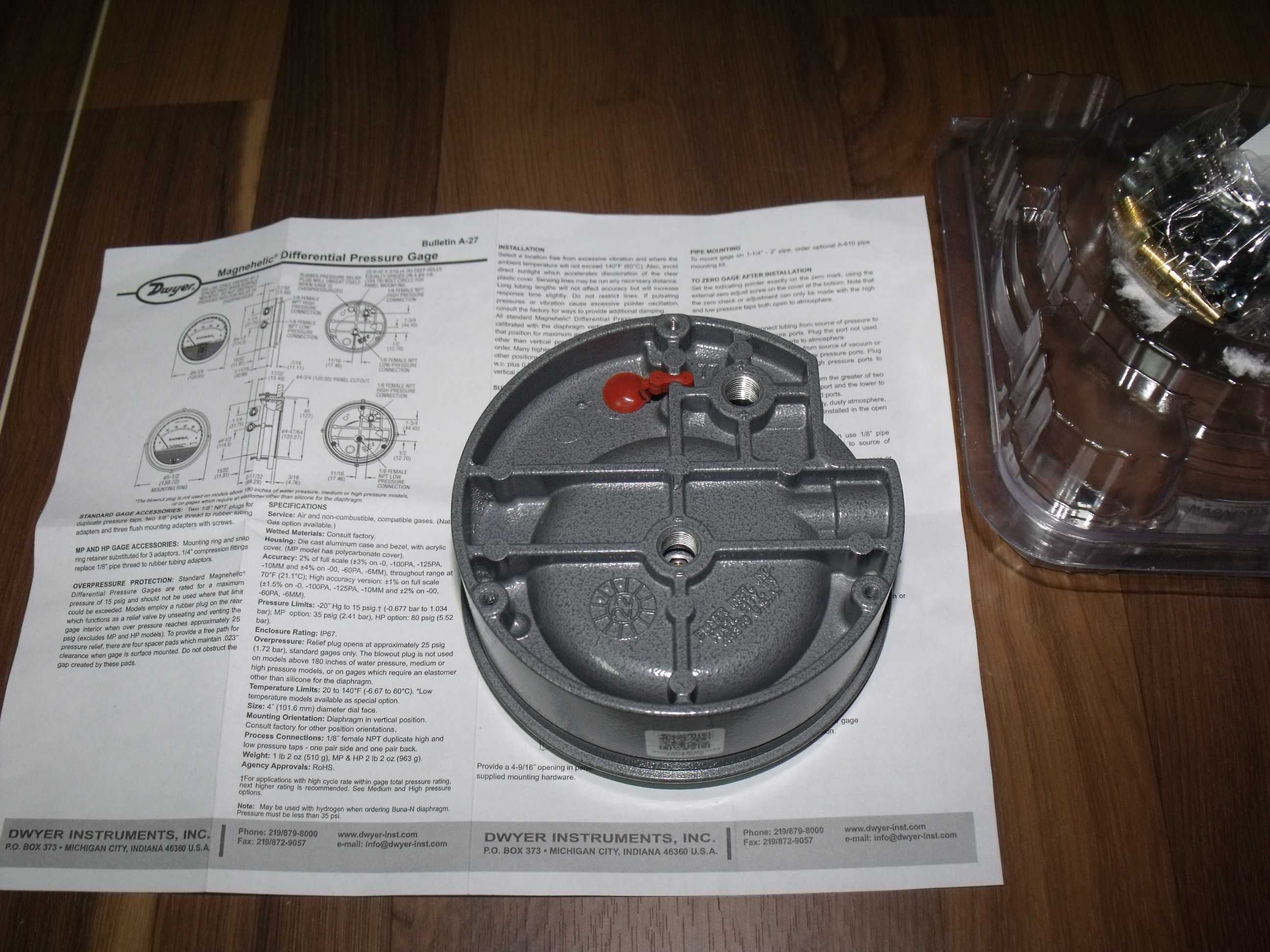 Dwyer Magnehelic Manometr Różnicowy