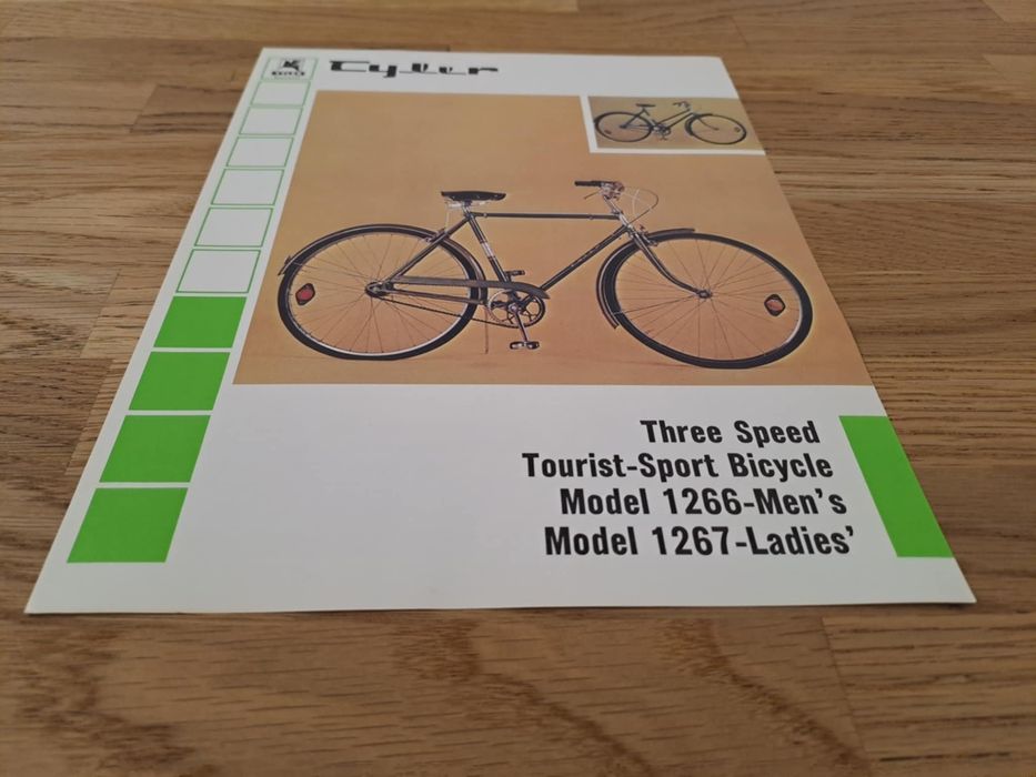Oryginalna broszura reklamowa polskiego roweru eksportowego Tyler