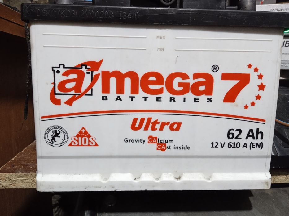 Продам акумулятор 62 ah 610a. 2023 рік. Стан відмінний!!