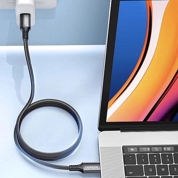 Kabel Ugreen US555, 100W USB-C / USB-C PD 3 m - szary