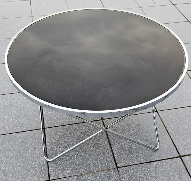 Stolik kawowy szkło i chrom