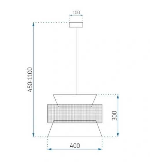 LAMPA WISZĄCA BOHO bambus natural butelkowa zieleń