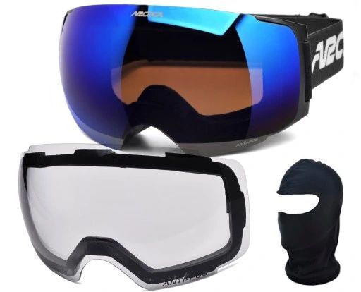Gogle Arctica G-105d + Biała Szyba Wymienna Do Jazdy Nocnej Nocą Komin