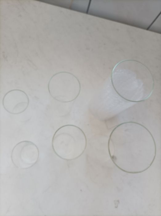 wazony cylindryczne 6 sztuk