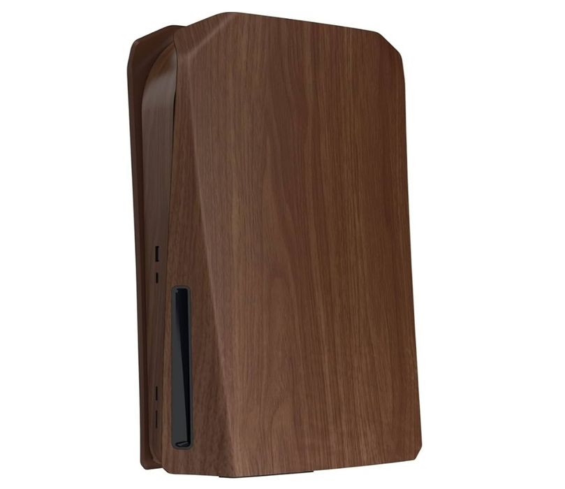 Pokrywa obudowy konsola PS5 SLIM DISC wzór drewno