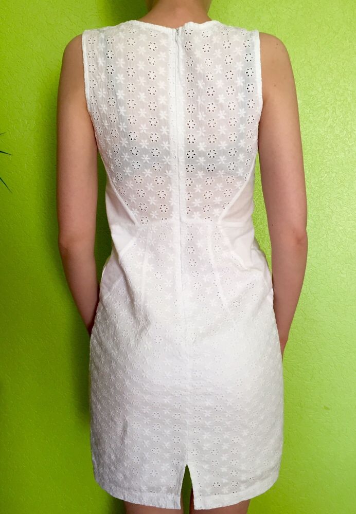 Ажурное белое платье сарафан