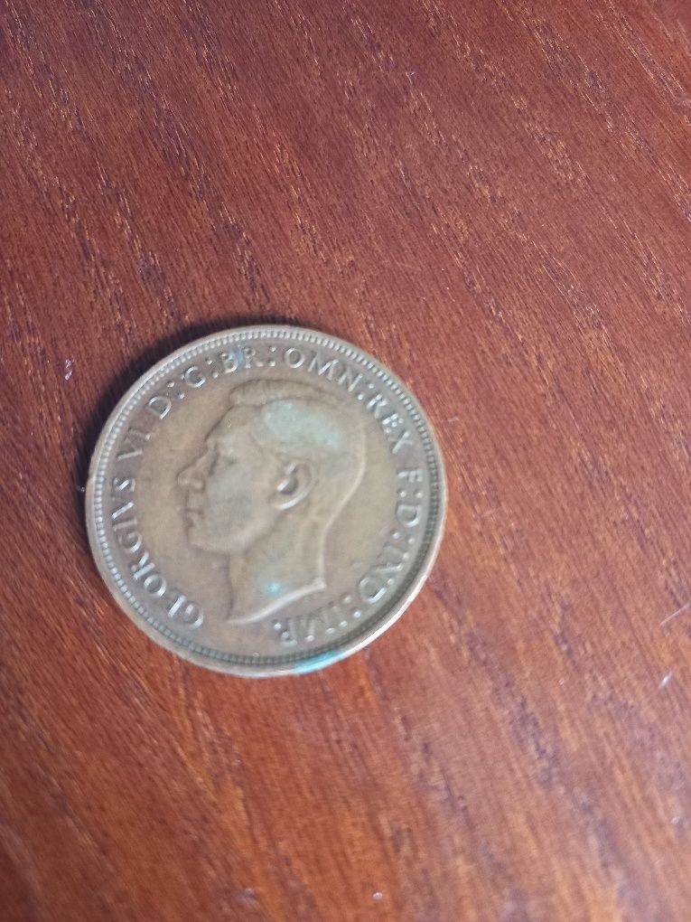1 penny moneta z 1945 roku