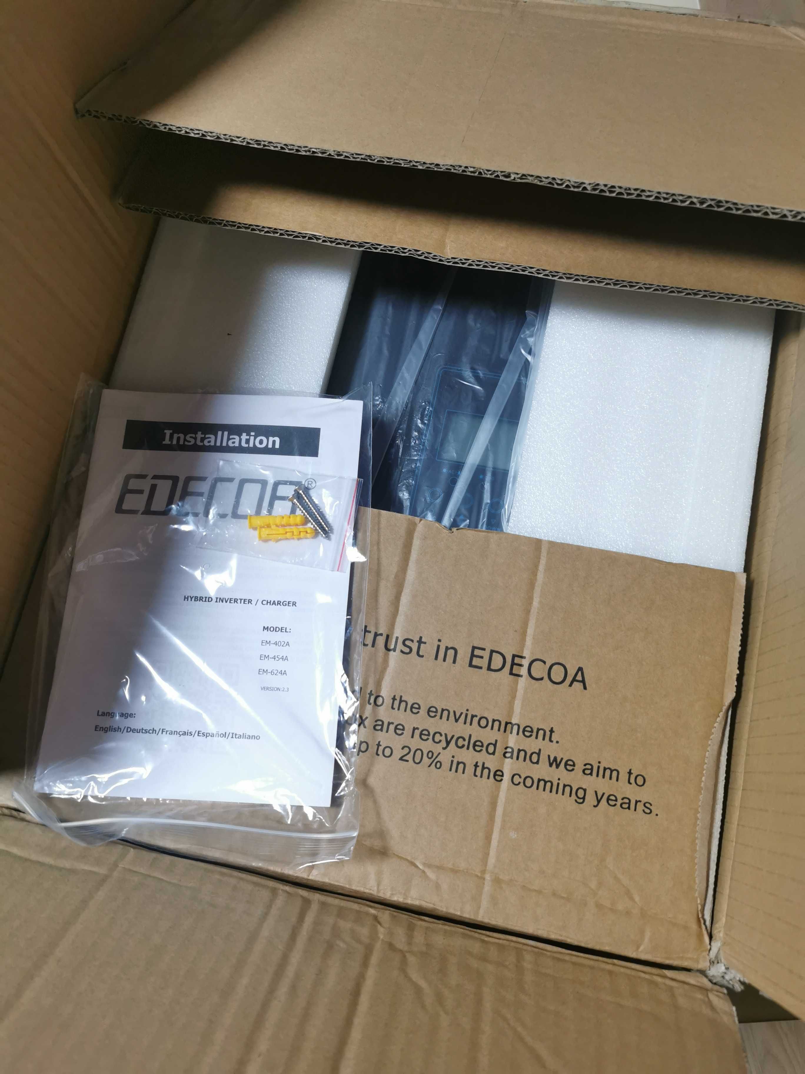 4KW EDECOA EM-402A Інвертор гібридний  24v UPS ДБЖ з Wi-Fi модулем