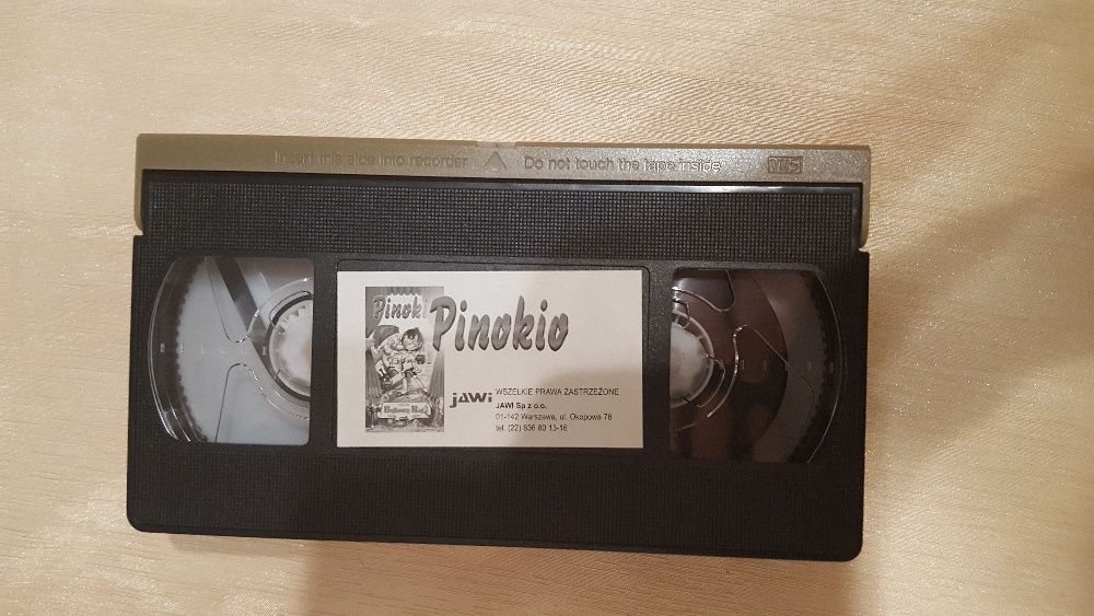 Bajka dla dzieci pt. "Pinokio" - kaseta VHS