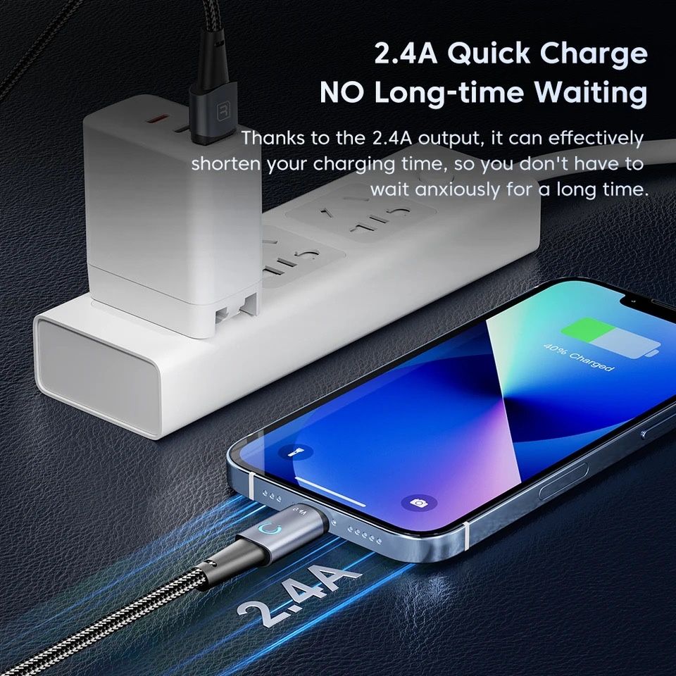 toocki lightning cable for Iphone 3м