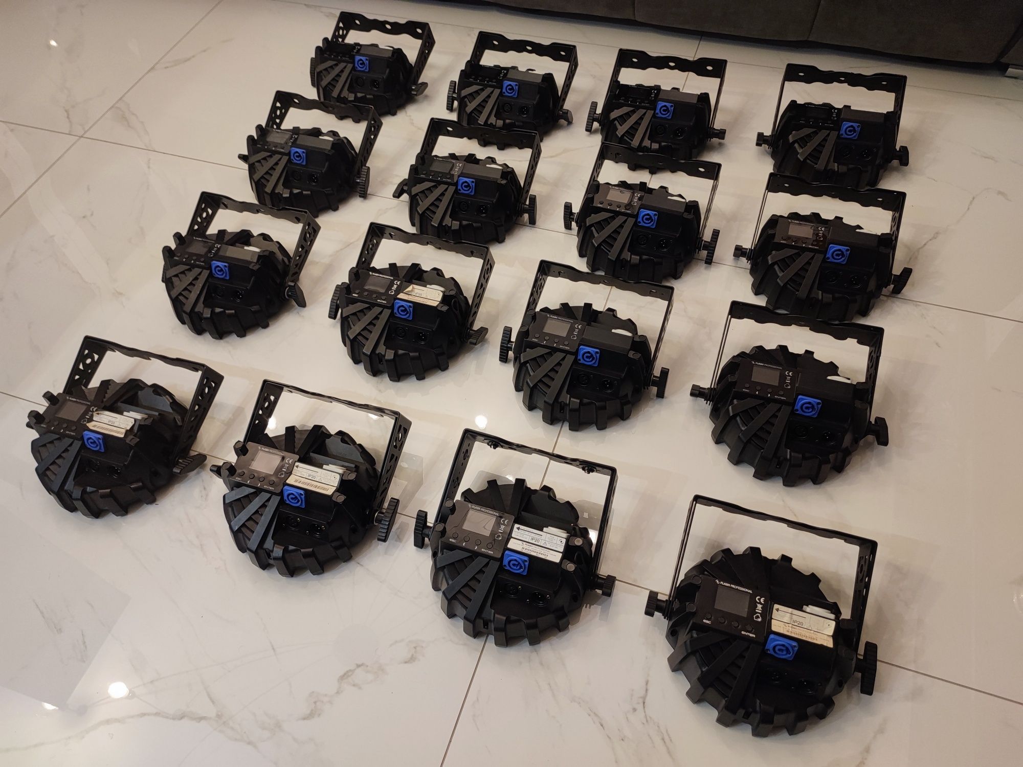 6 x LED PAR SLIM 7x10w mk2 RGBW 4in1 FLASH Professional MADE IN POLAND