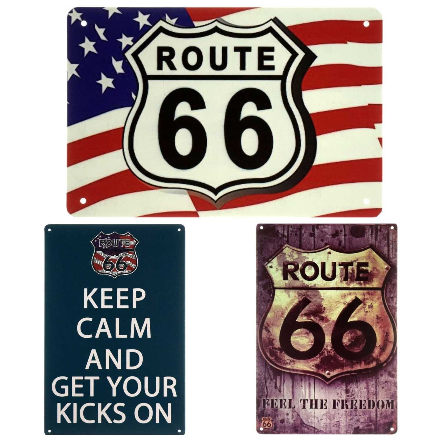 Route 66 / Мать дорог 66 (Металлические таблички)