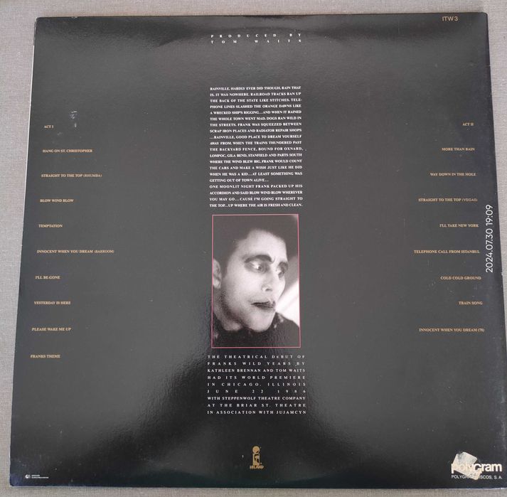 3 discos vinil Tom Waits