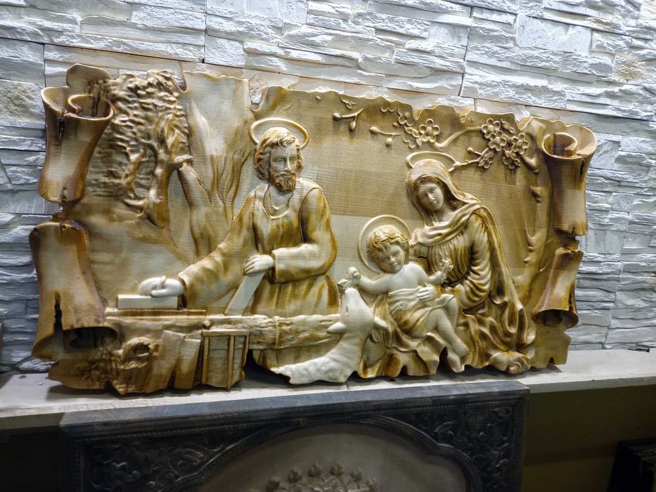 Plaskorzezba-Sw.Rodzina-Drewno