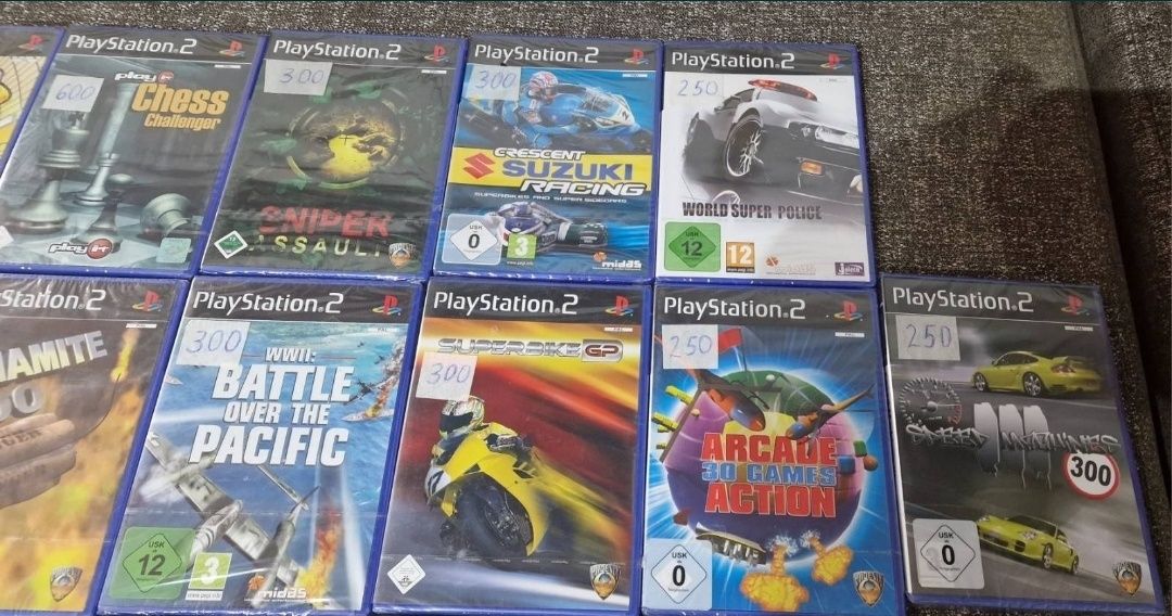 Нові ігрові диски в упаковці PlayStation 2