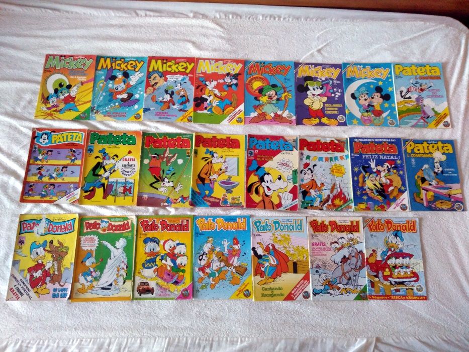 Disney, Pato Donald, Pateta, Mickey, Patinhas e outros raros