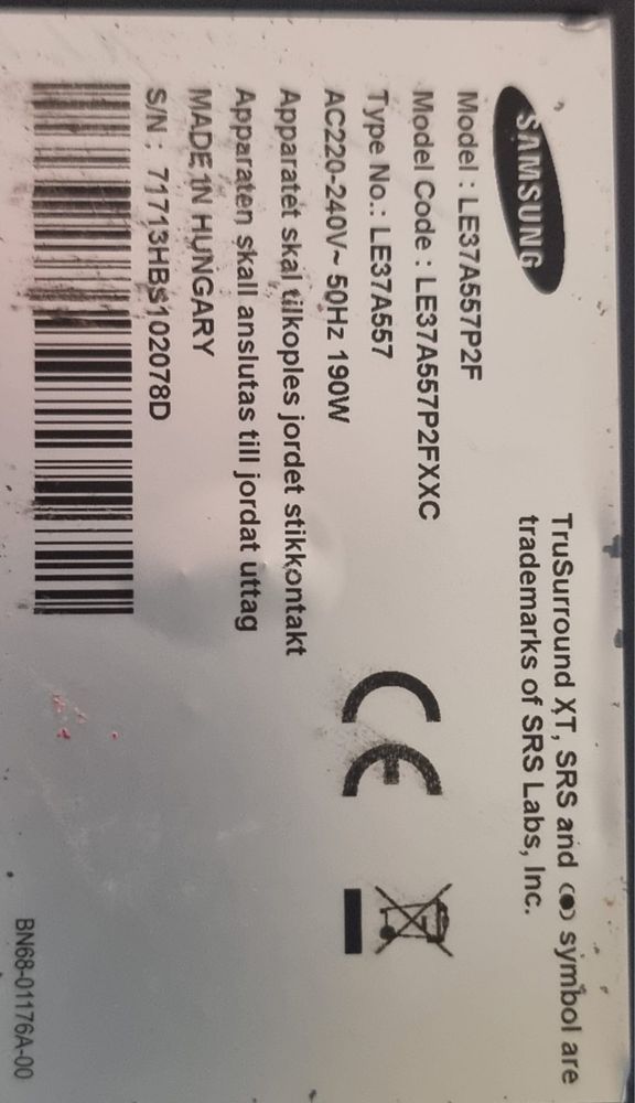 fonte de alimentaçao TV samsung