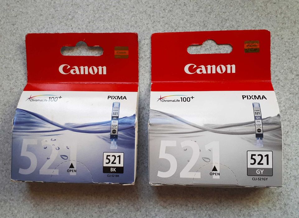 nowy tusz do drukarki atramentowej Canon czarny i szary