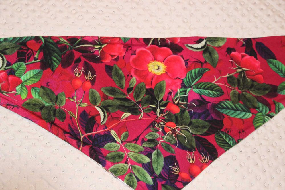 Chusta maki motyle  dwustronna wiosenna