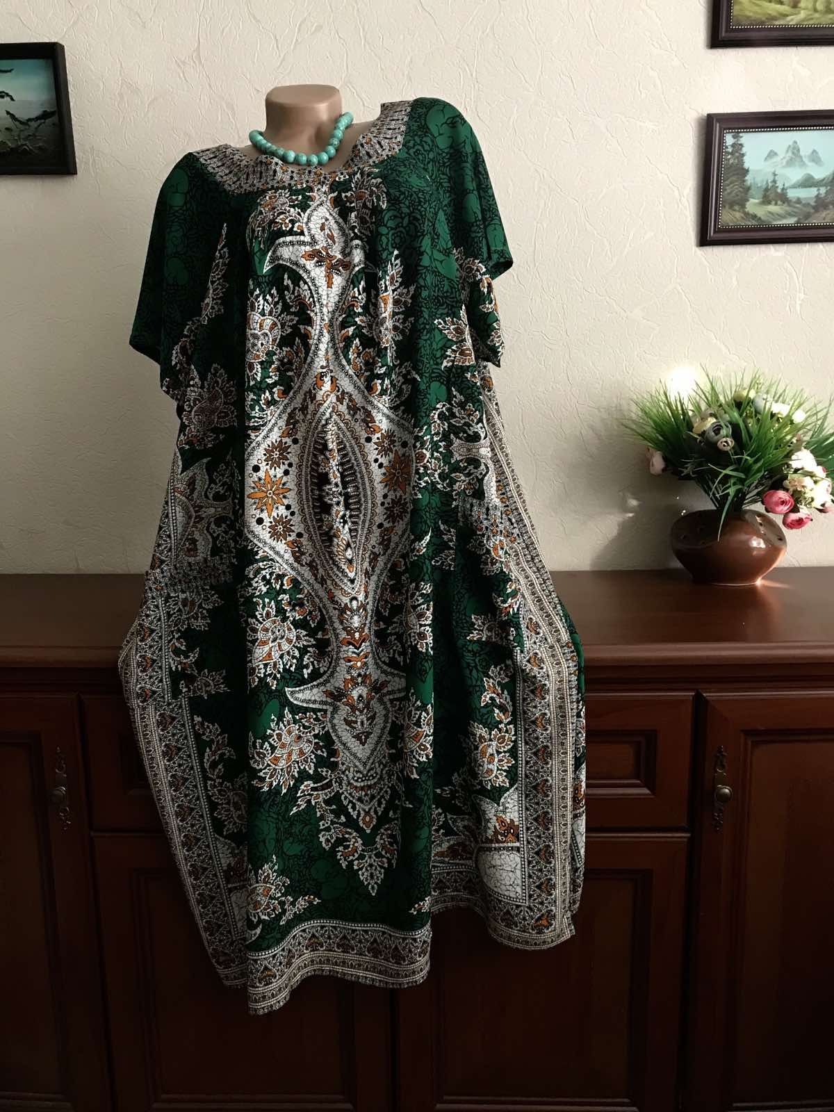 Воздушное легкое платье Натуральные ткани Батал  54-66р