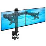 Solidny biurkowy uchwyt do dwóch monitorów 2x LCD, LED 10″-30″