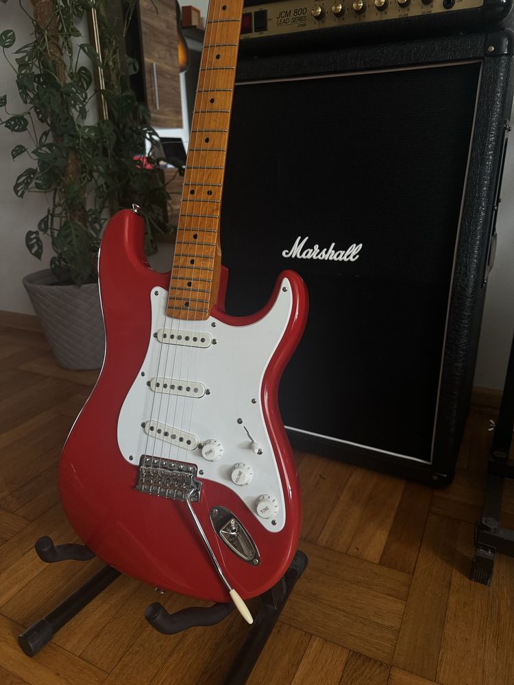 Squier stratocaster classic vibe cv 50’ fiesta red gitara fender