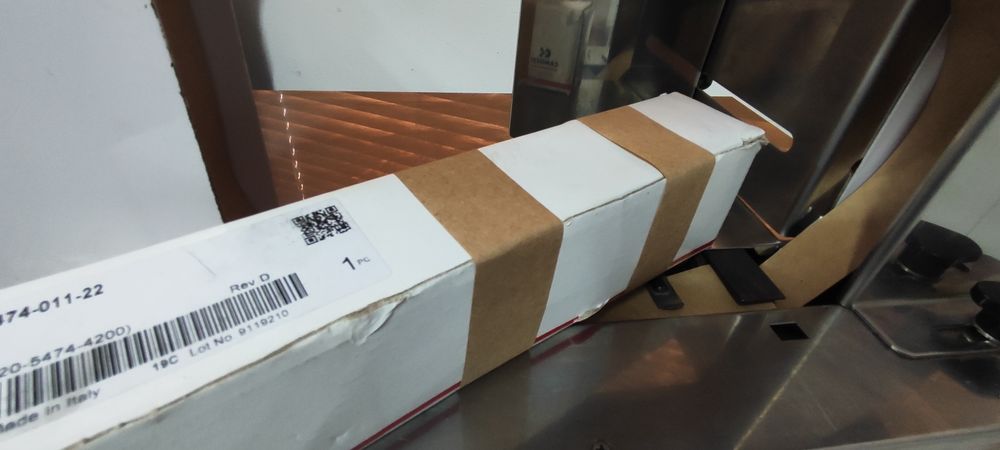 Máquina, banding, de cintar fita de papel. Fita papel craft. Bandall