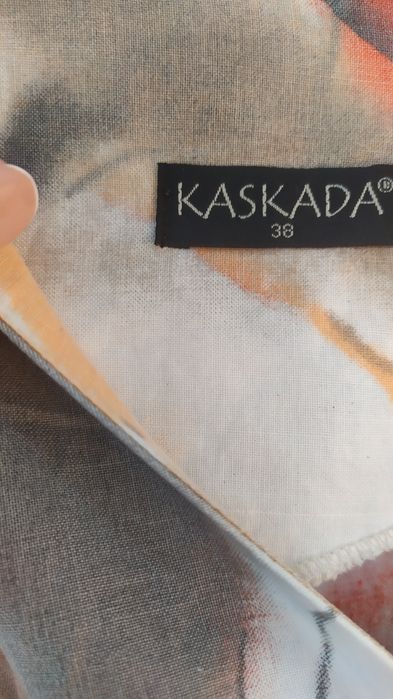 Sukienka Kaskada 38 len bawełna
