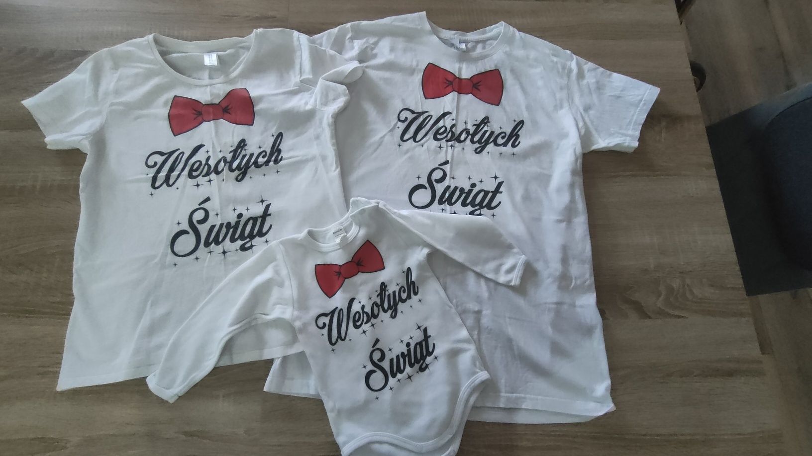 Komplet koszulek świątecznych
