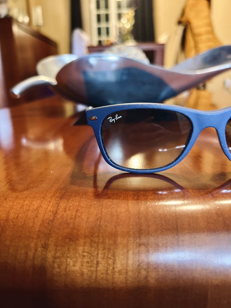 Óculos de Sol Ray-Ban: New Wayfarer Color Blue + Caixas de Óculos Ray-