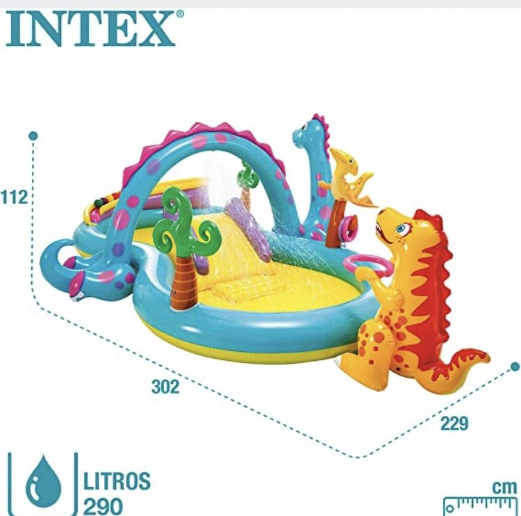 Basen dino intex dla dzieci
