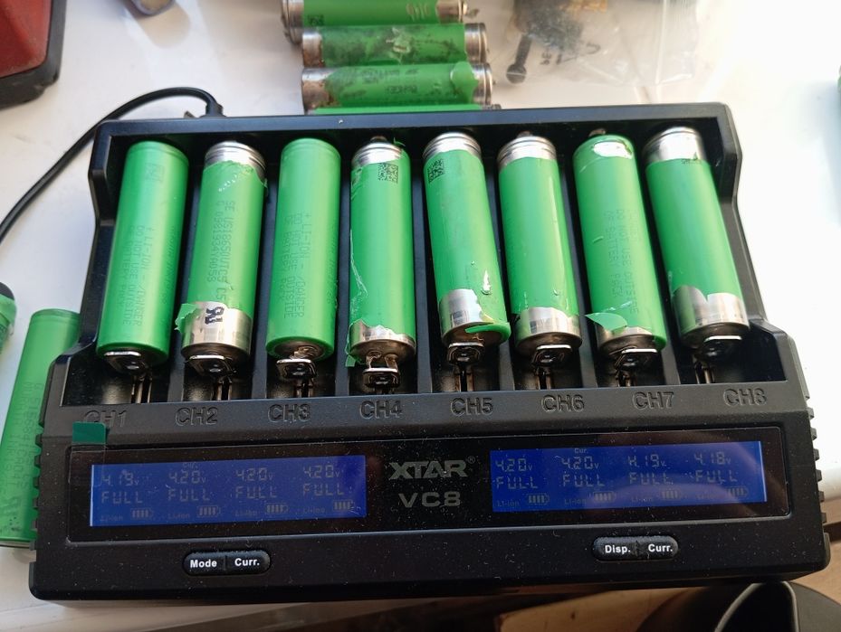 Ogniwa z demontażu,1800mah-2500mah