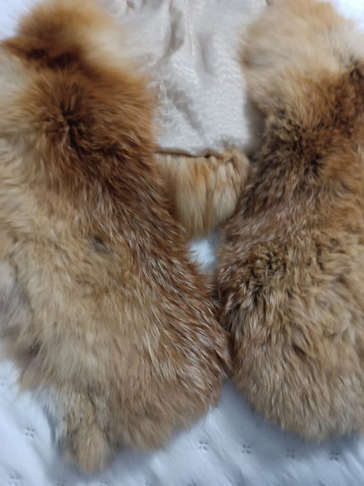 Kołnierz i czapka z lisa