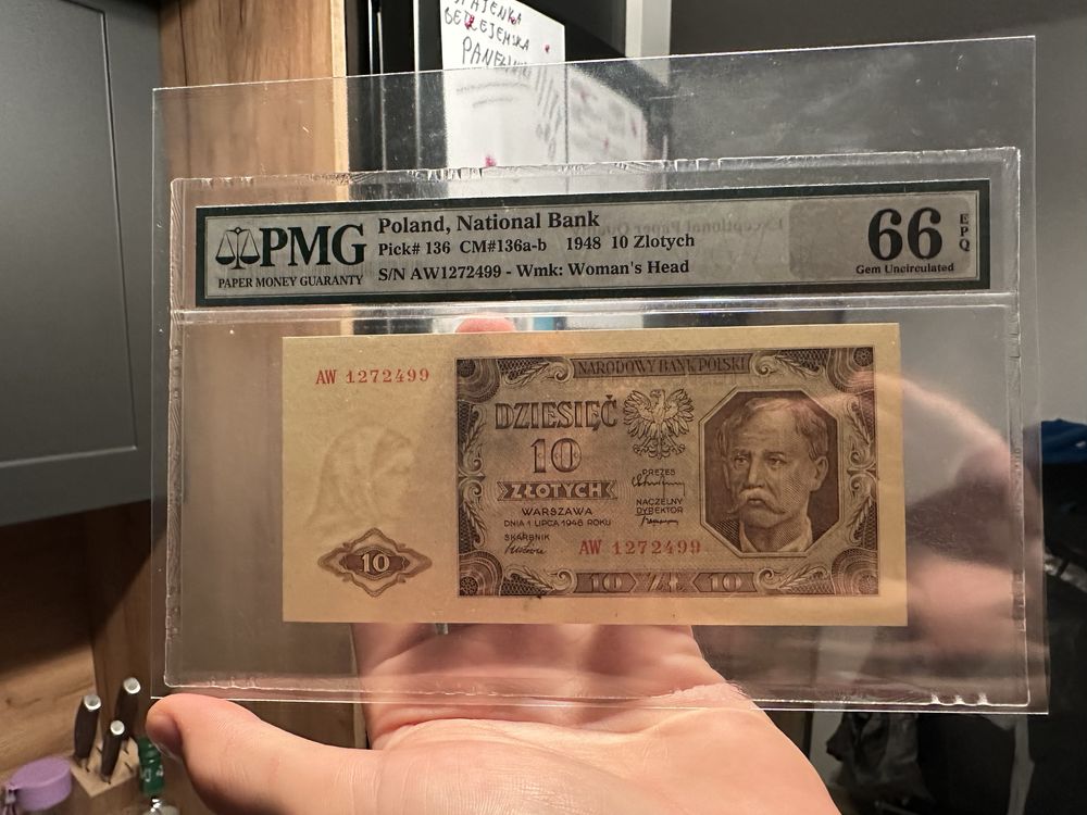 10 zł 1948 r pmg 66 unc prl