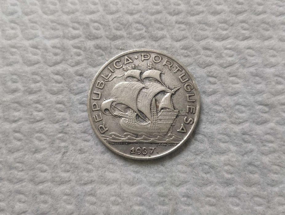 Moeda de 10$ 1937 - Excelente Estado Difícil