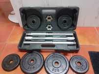 Barra + 6 discos  musculação