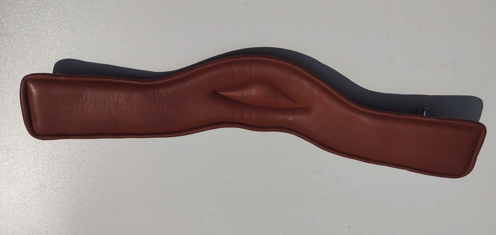 Skórzany, brązowy popręg długość 65 cm
