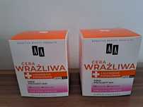Dwa kremy półtłuste AA cera wrażliwa