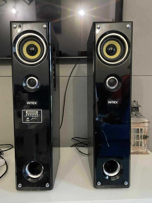 Kolumny INTEX + pilot+mikrofon