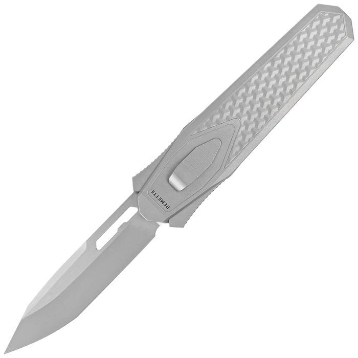 Nóż grawitacyjny Remette Swordfish Titanium / Yellow Green Carbon Fibe